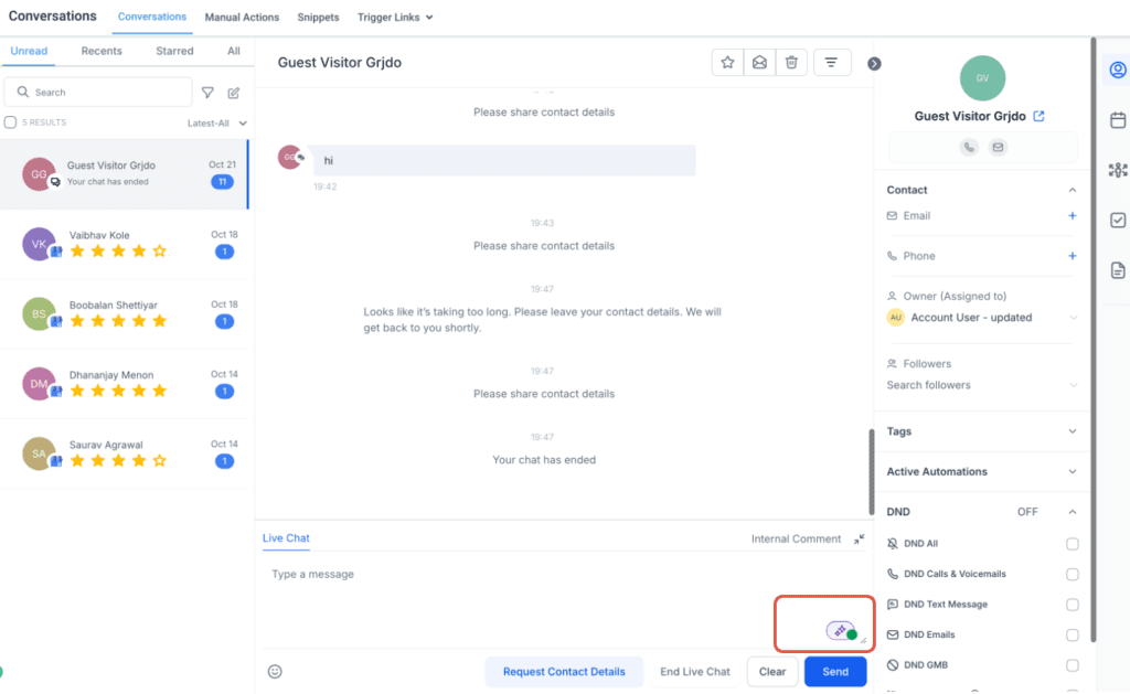 Ghl-Conversation AI
