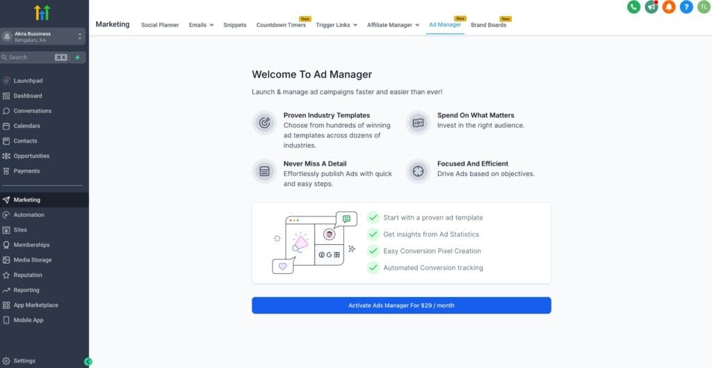 Ghl Ad Manager